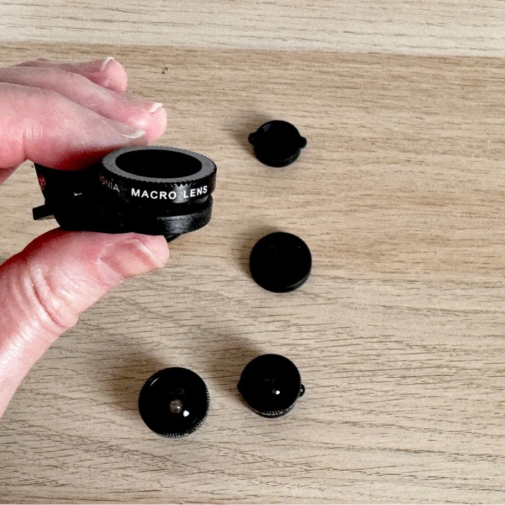 Clip on Camera Lens set macro fish eye wide angle